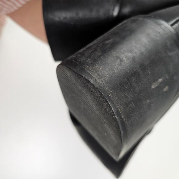 Asos Depp Block Heel Chelsea‎ Boot Leather 40 9 Black - Picture 9 of 14